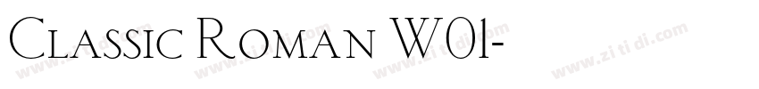 Classic Roman W01字体转换